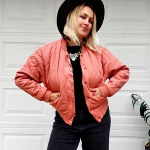 Universal Thread Coral Bomber Jacket